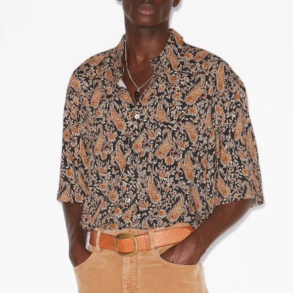 Isabel Marant vabilio printed short-sleeve shirt - Picture 1 of 6